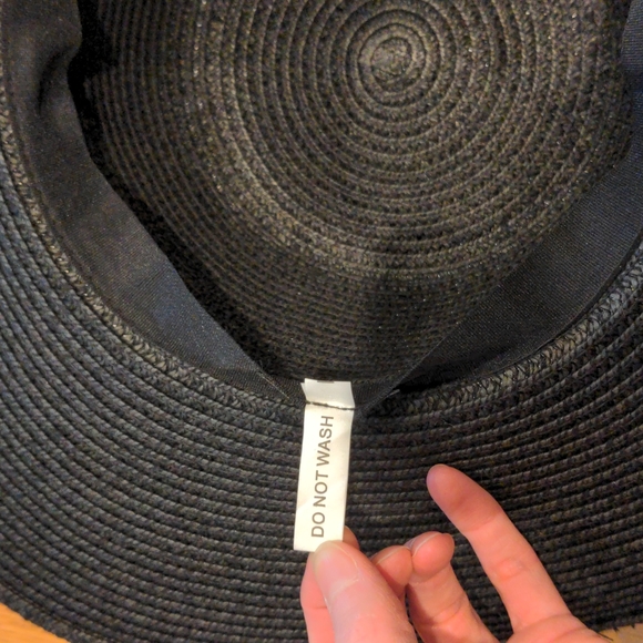 Magid Hats, black sunhat with braided belt - Picture 8 of 12